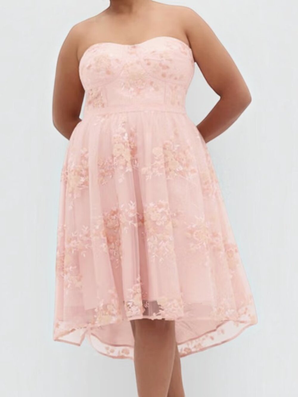 City Chic Women's Plus Size Dress - Ambrosia Strapless Tulle